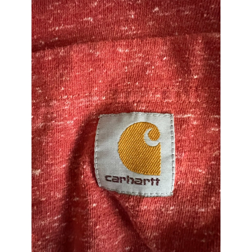 Carhartt Large K87 Mens Original Fit Pocket Red Heather Short Sleeve T Shirt - Picture 4 of 10